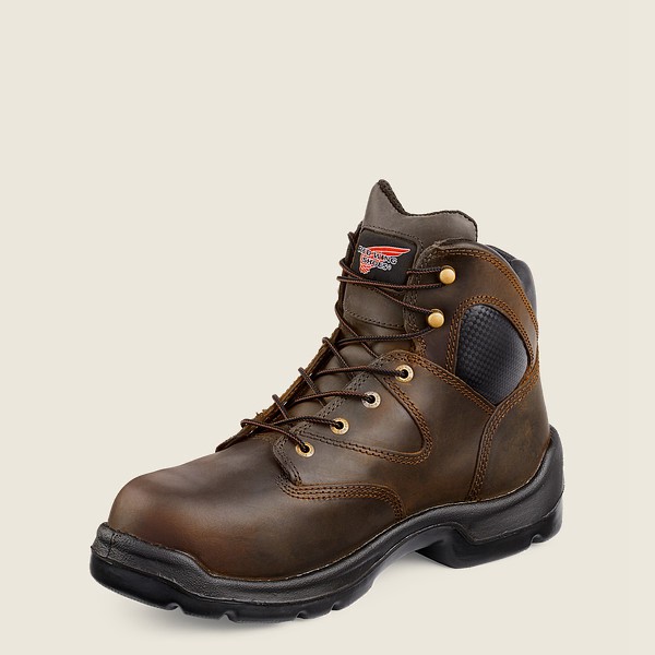 Red Wing Safety Boots Flexbond - 6-Inch Toe Metguard - Brune - Herre 8321-MSUYO